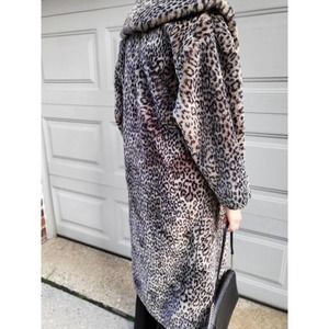 Vintage Women’s Faux Fur Coat XL Giorgio Parnucci